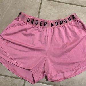 Hot pink w/ black letters , really good condition!